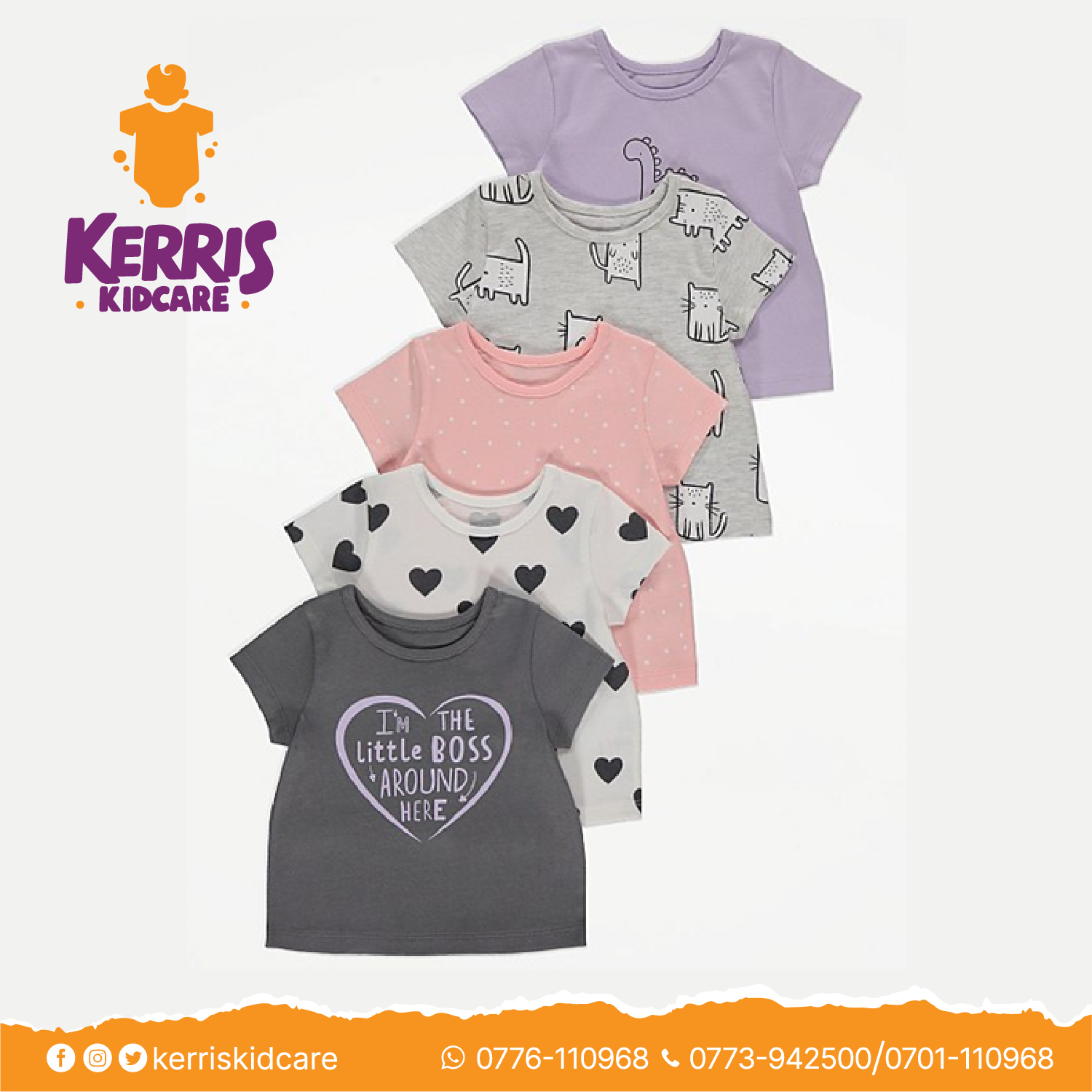 Charcoal Printed Short Sleeve